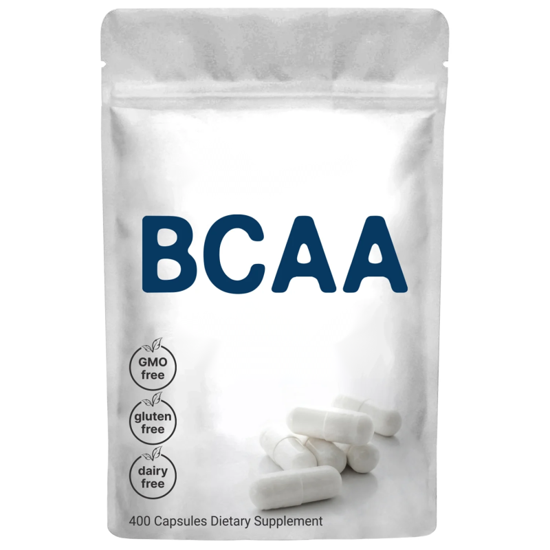 OEM Private Label BCAA Capsules Keto Friendly Branched Chain Essential Amino Acids 1000mg 60 Capsules