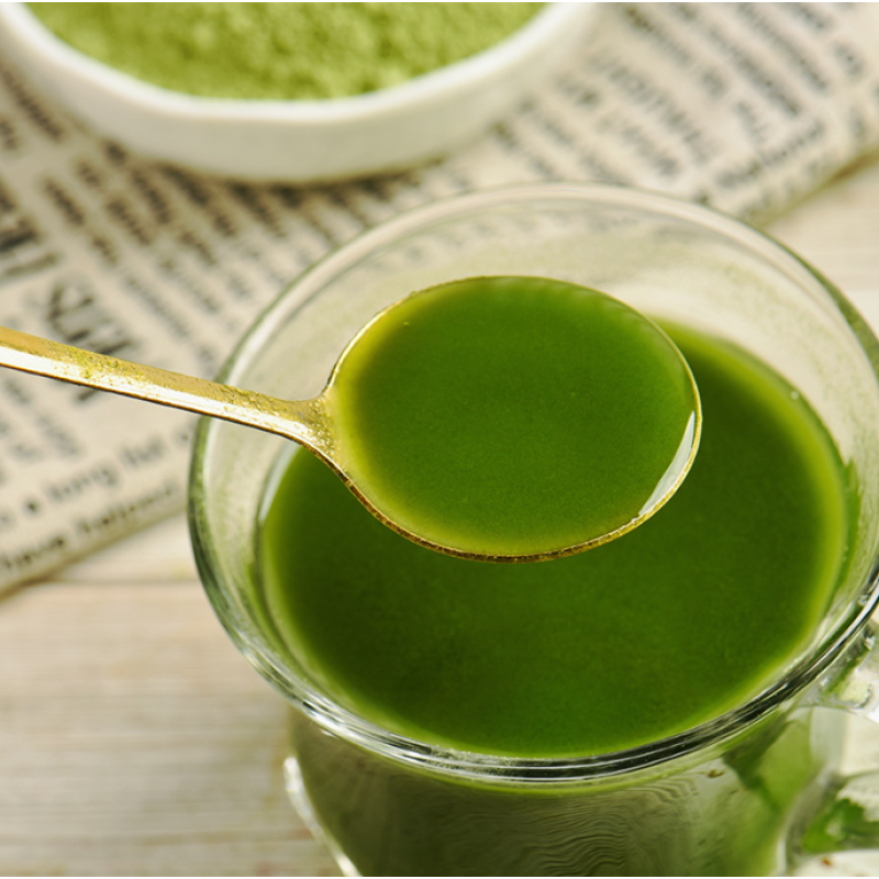 Food Grade Organic Kale Extract High Dietary Fiber Green Vegetable in Glass Container Herbal Powder in Can Packaging