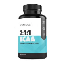 OEM Private Label BCAA Capsules Keto Friendly Branched Chain Essential Amino Acids 1000mg 60 Capsules