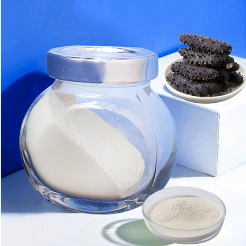 Pure Sea Cucumber Extract Oligopeptide Powder Active Protein Ingredient White Appearance Available Bottle Drum Mason Jar