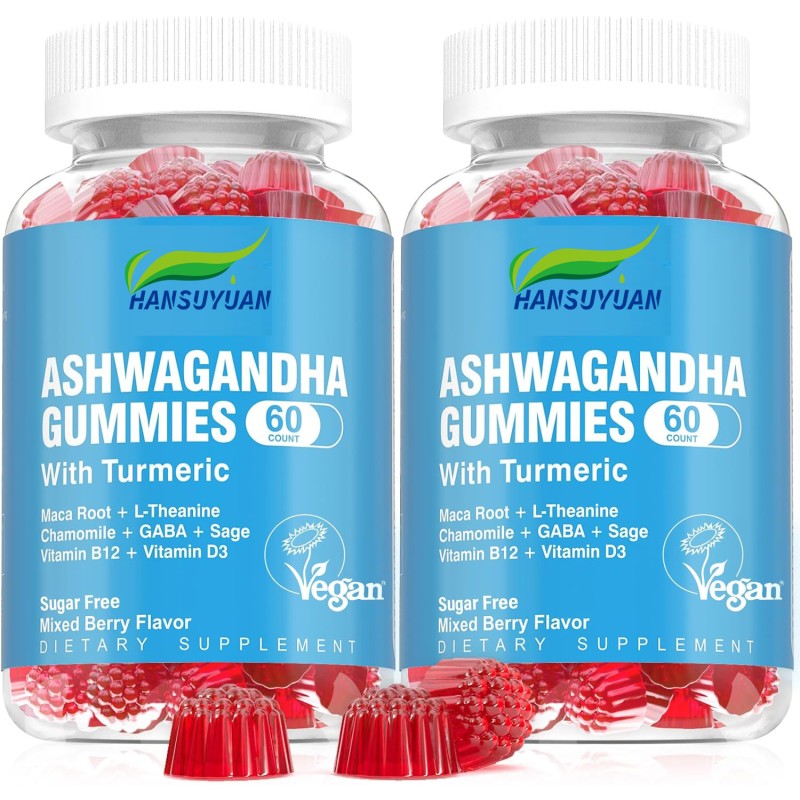 Manufacturer Excludes Pregnant Women Private Brand Ashwagandha Gummies Adult Stress Supplement Herbal Supplements for Building