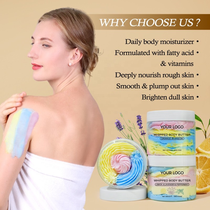 Body Butter Cream Manufacturer - Custom Luxury Colorful Whitening Fruit
