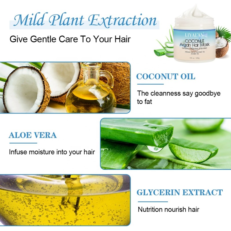 Hair Mask Supplier - Private Label Keratin Hyaluronic Acid Repairing Smoothing