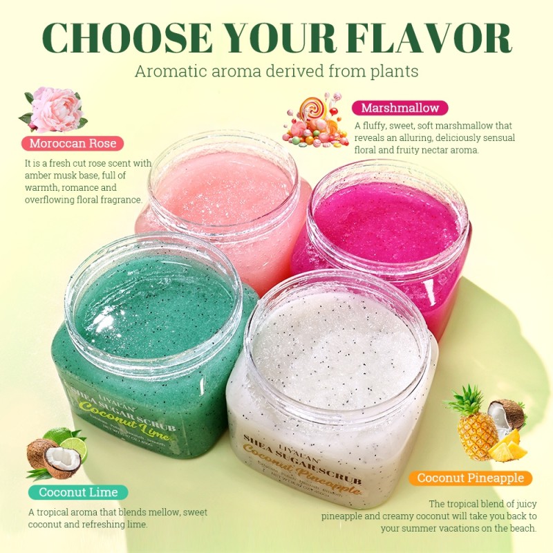 Body Scrub Manufacturer - Private Label Fruit Lime Pineapple Exfoliating