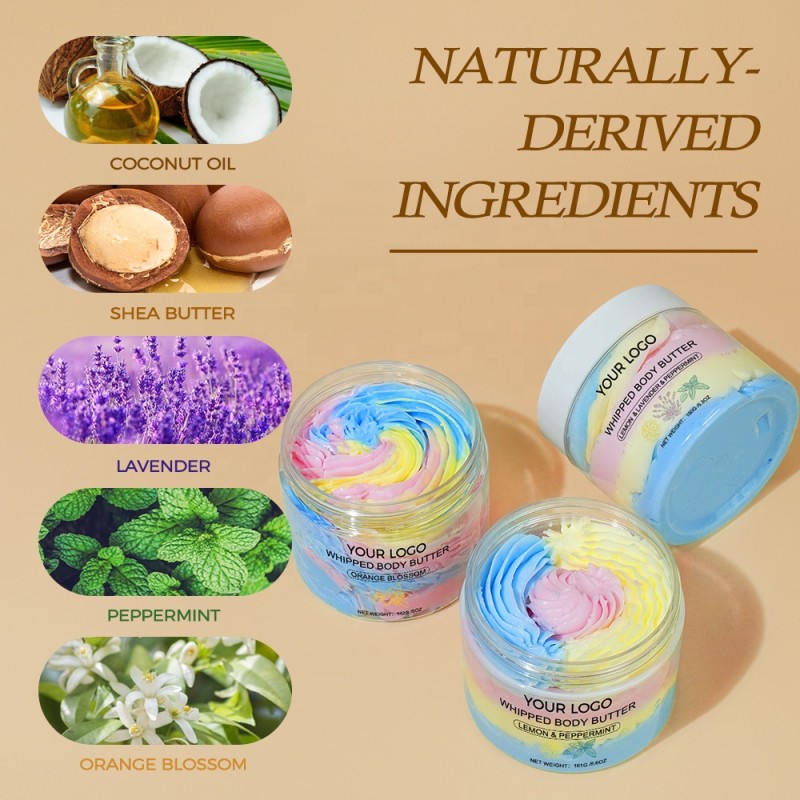 Body Butter Cream Manufacturer - Custom Luxury Colorful Whitening Fruit