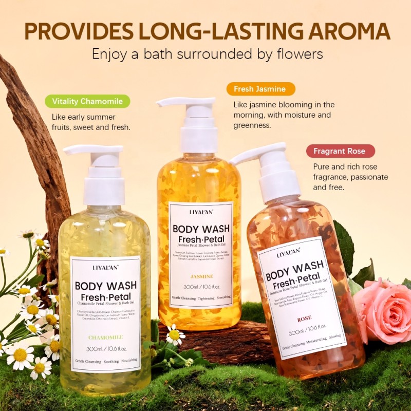 Body Wash Supplier - Private Label Plant Petal Moisturizing Brightening