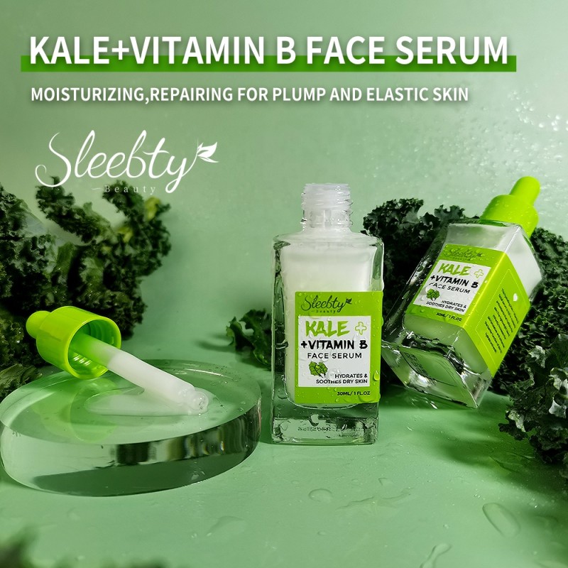 Facial Serum Factory - Private Label Organic Kale Vitamin B Repair Hydrates