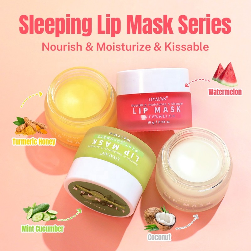 Lip Sleeping Mask Supplier - Wholesale 12pcs/box Turmeric Honey Hydrating