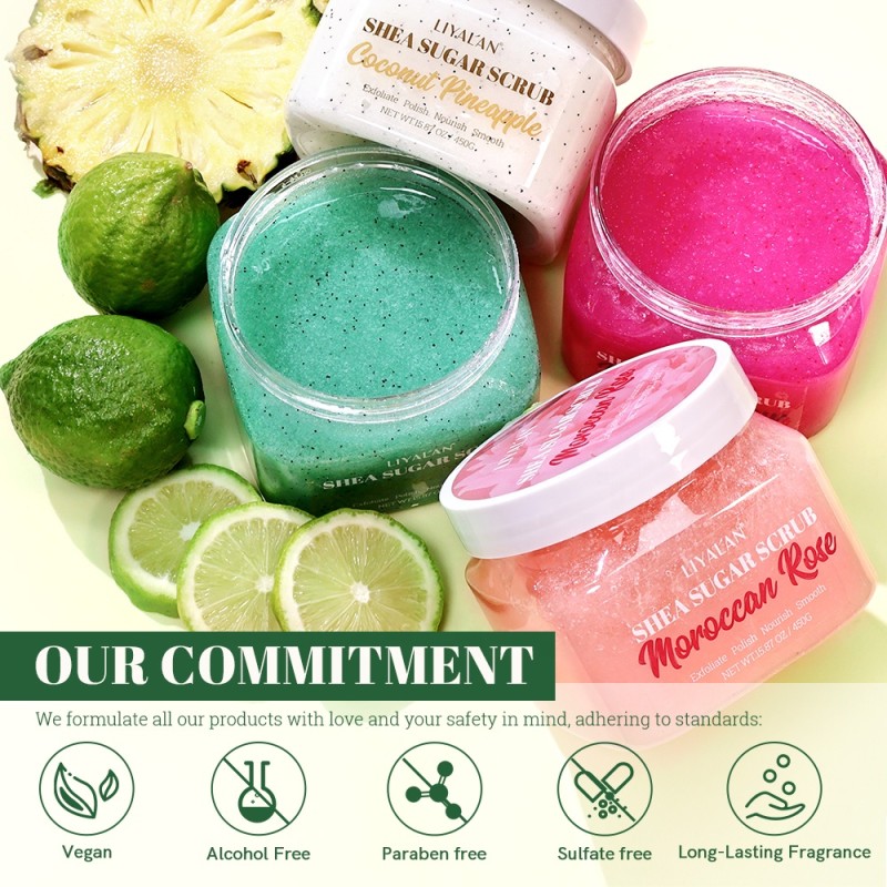 Body Scrub Manufacturer - Private Label Fruit Lime Pineapple Exfoliating