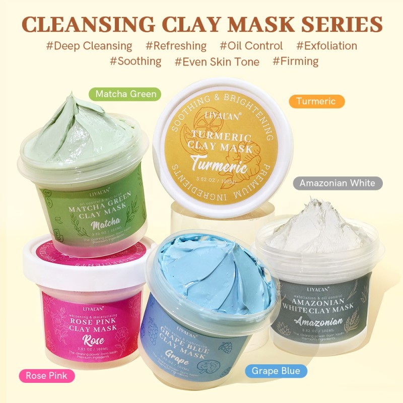Clay Mask Supplier - Private Label Amazonian White Clay Matcha Face