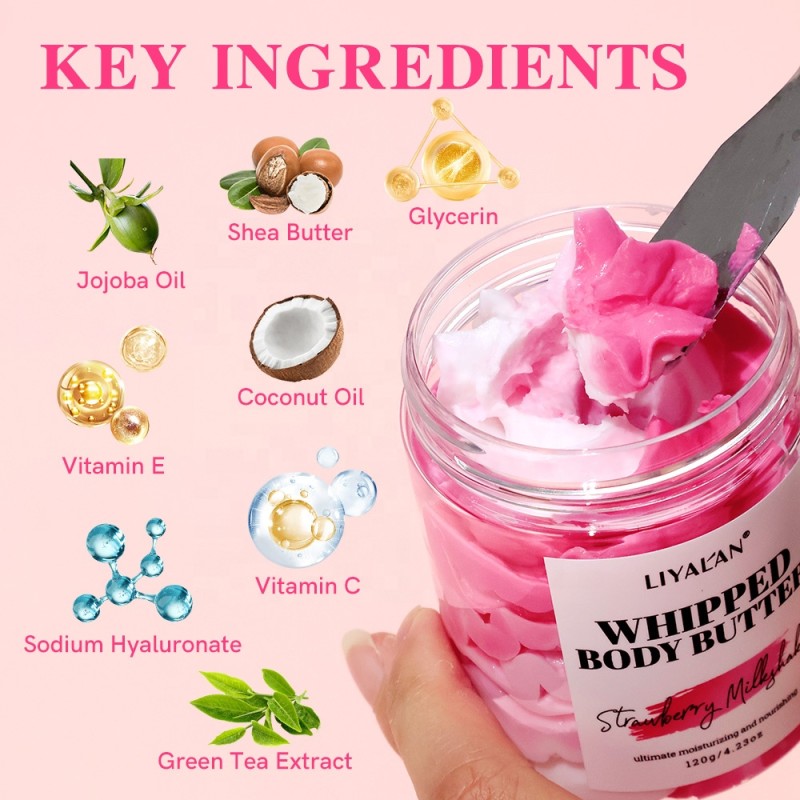 Body Butter Manufacturer - Wholesale Multicolor Strawberry Vanilla Vegan