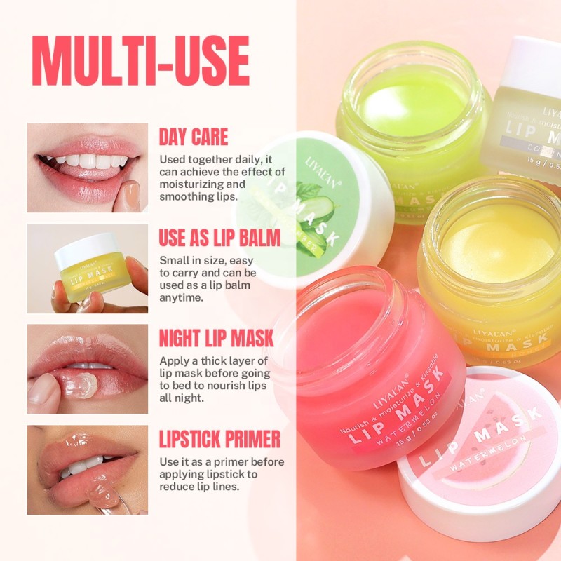 Lip Sleeping Mask Supplier - Wholesale 12pcs/box Turmeric Honey Hydrating