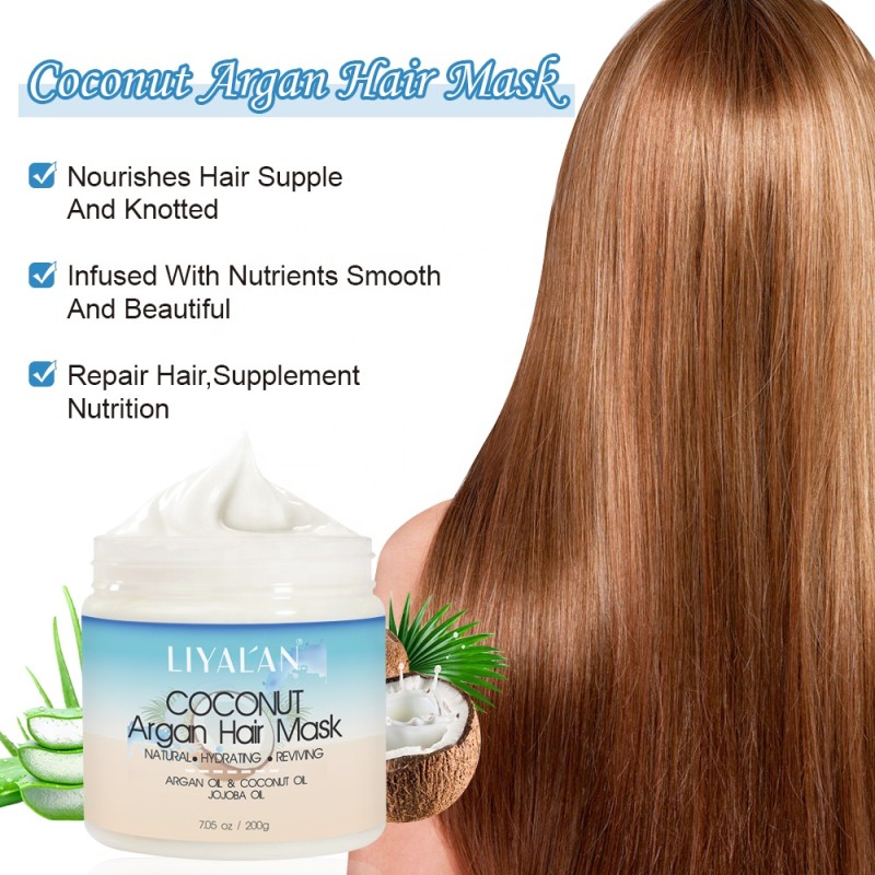 Hair Mask Supplier - Private Label Keratin Hyaluronic Acid Repairing Smoothing