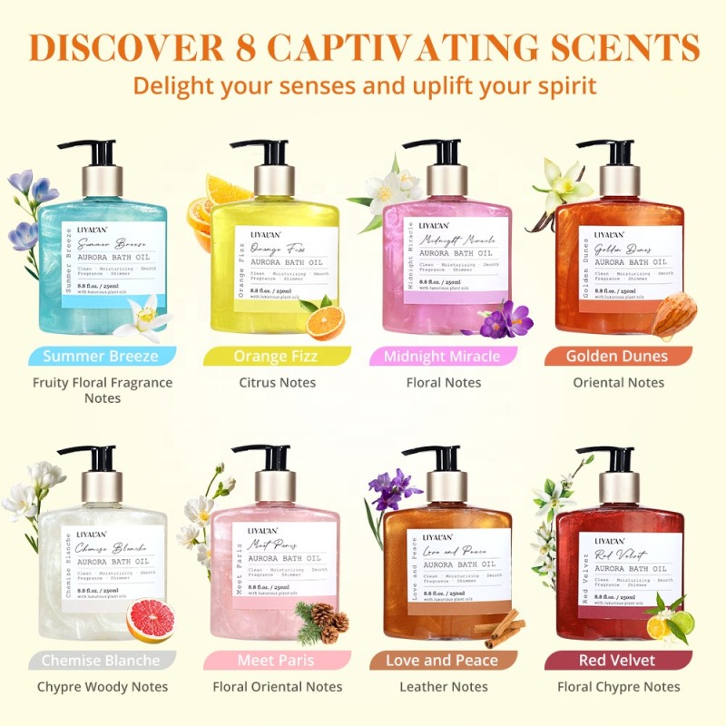 Shower Oil Manufacturer - OEM Custom Long Lasting Fragrance Moisturizing