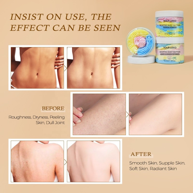 Body Butter Cream Manufacturer - Custom Luxury Colorful Whitening Fruit
