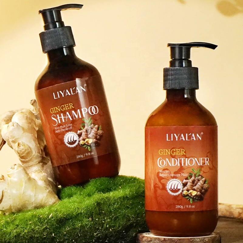 Shampoo Conditioner Set Factory - Custom Nourish Repair Herbal Ginger