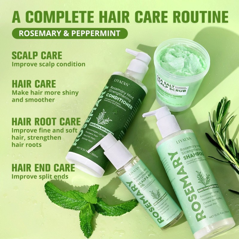 Hair Care Set Manufacturer - Private Label Rosemary Mint Shampoo Conditioner