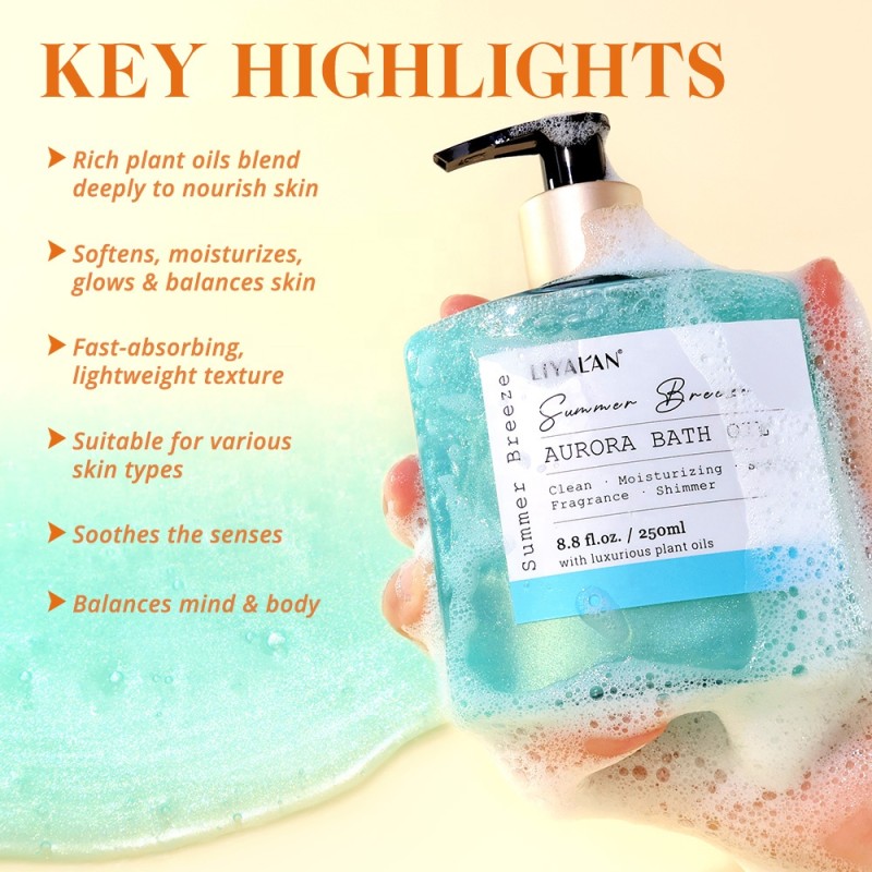 Shower Oil Manufacturer - OEM Custom Long Lasting Fragrance Moisturizing