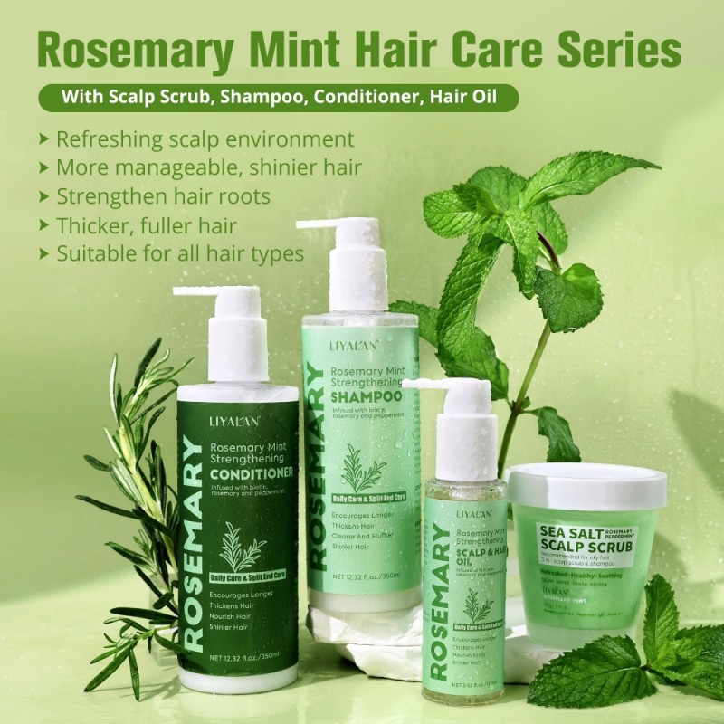 Hair Care Set Manufacturer - Private Label Rosemary Mint Shampoo Conditioner