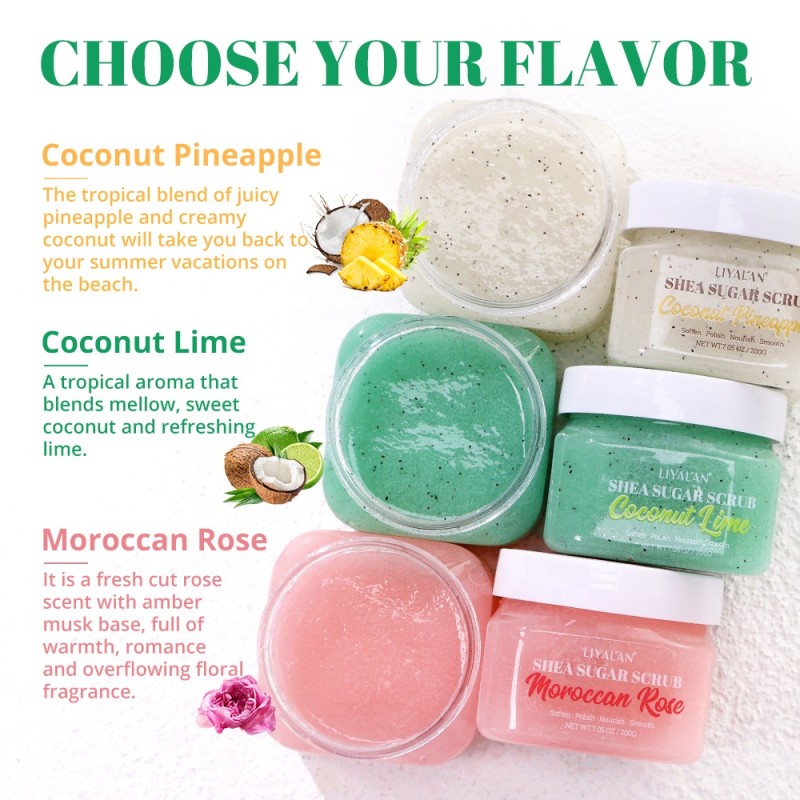 Sugar Scrub Manufacturer - Shea Moroccan Rose Exfoliating Hydrated