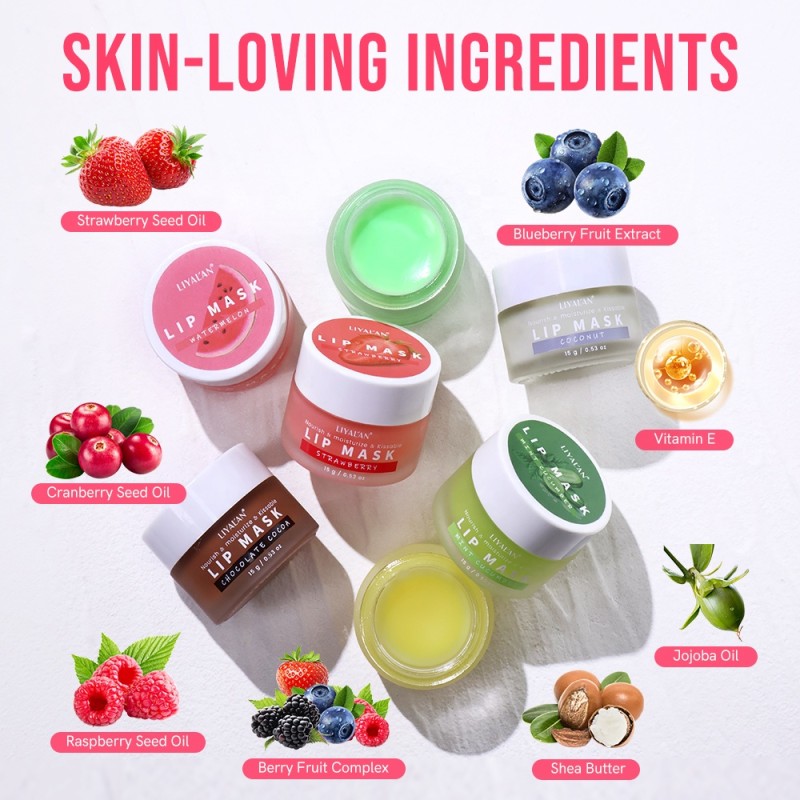 Lip Care Mask Factory - Custom Logo Chocolate Honey Lightening Vegan