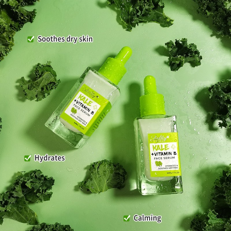 Facial Serum Factory - Private Label Organic Kale Vitamin B Repair Hydrates