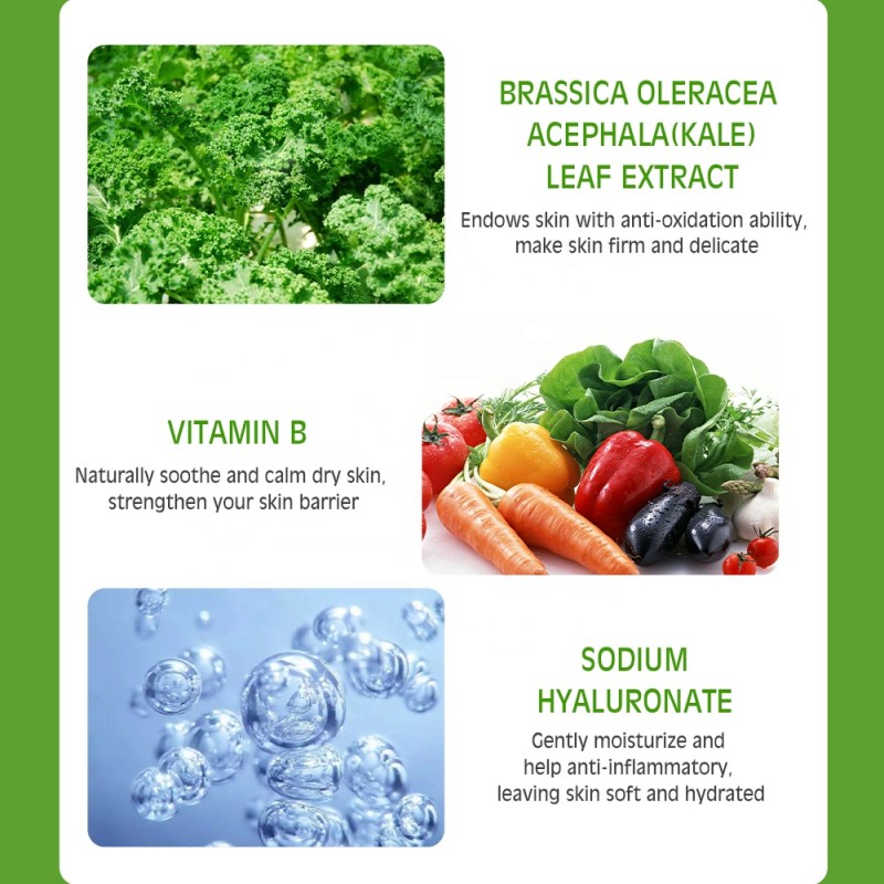 Facial Serum Factory - Private Label Organic Kale Vitamin B Repair Hydrates