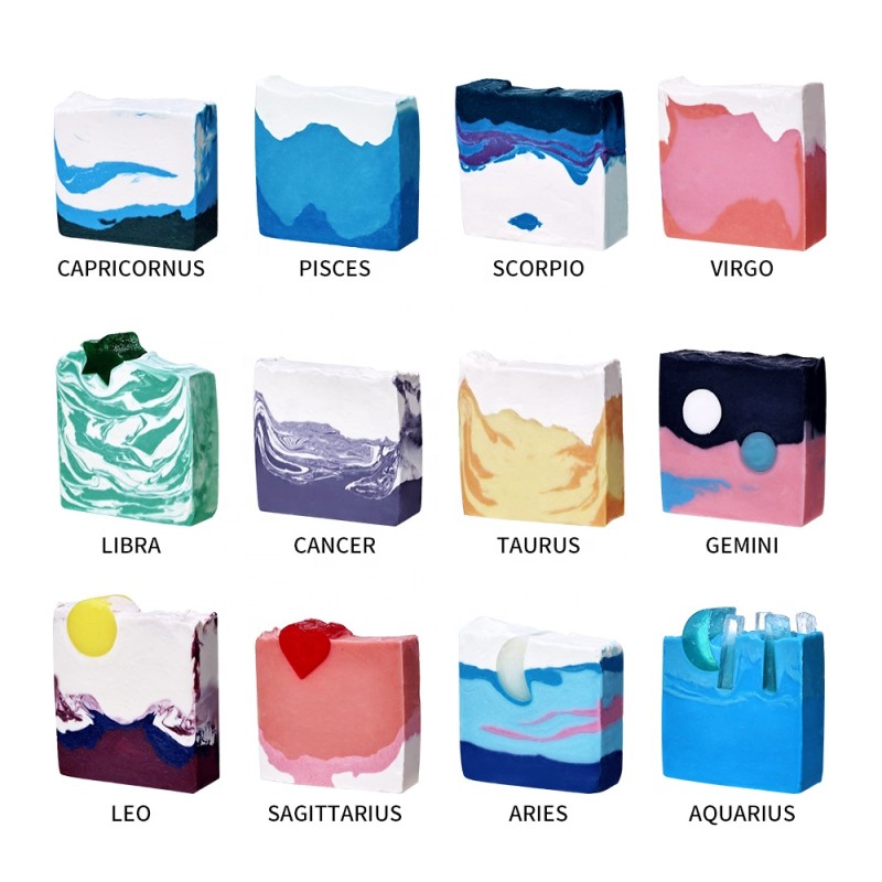 Handmade Soap Supplier - Custom 12 Constellation Shape Face Wash