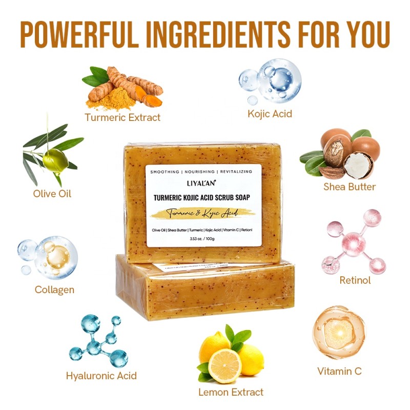 Handmade Soap Factory - Lemon Turmeric Whitening Cleansing Soap