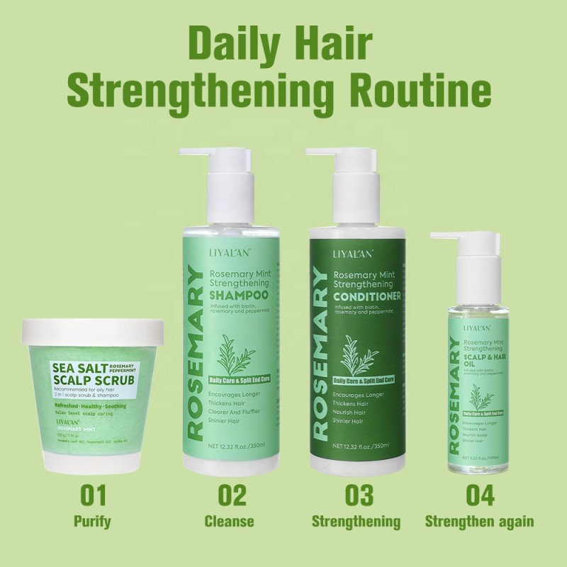 Hair Care Set Manufacturer - Private Label Rosemary Mint Shampoo Conditioner