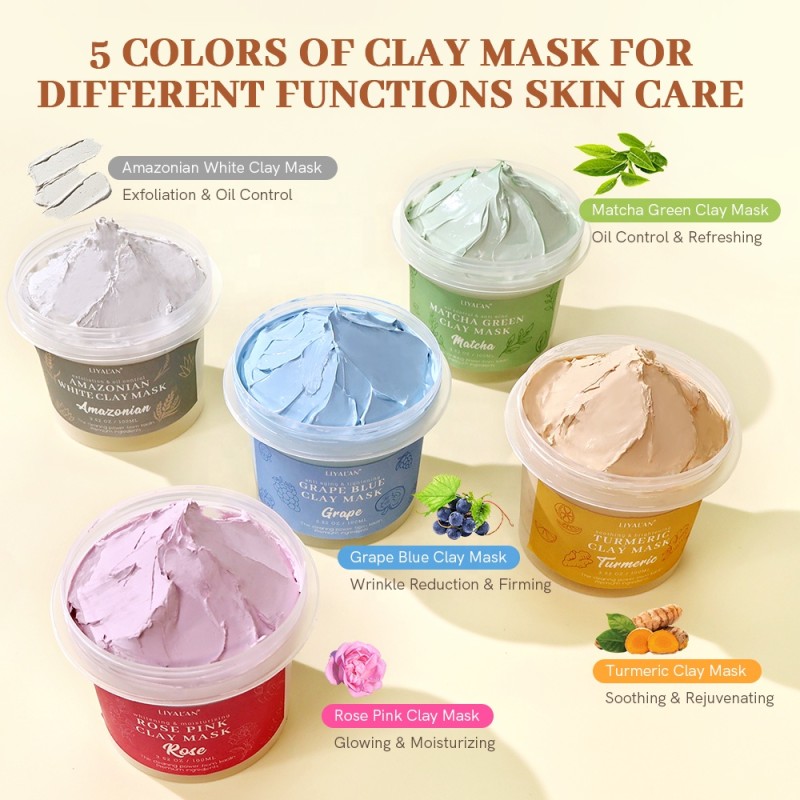 Clay Mask Supplier - Private Label Amazonian White Clay Matcha Face