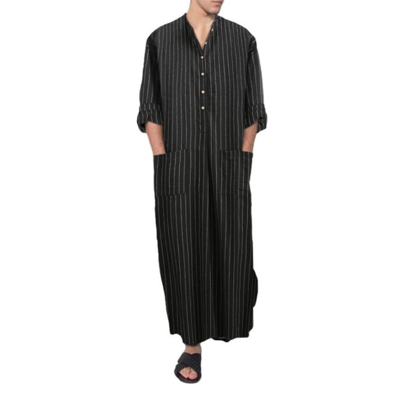Kaftan Robe Supplier - V Neck Pocket