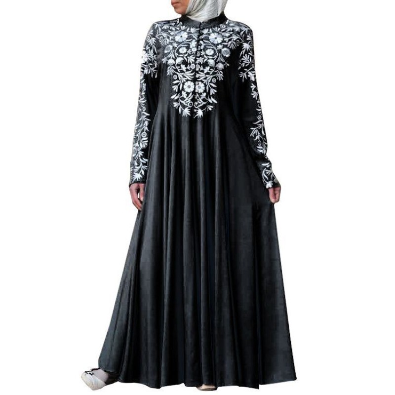 Muslim Dress Supplier - Long Sleeve Floral