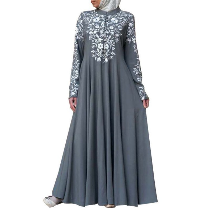 Muslim Dress Supplier - Long Sleeve Floral