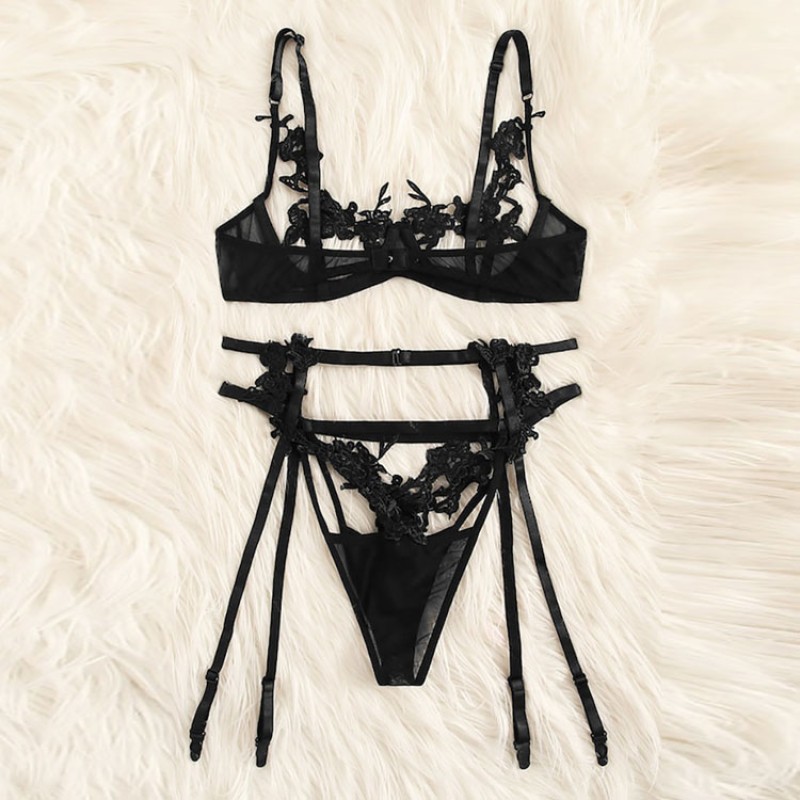 Neon Lingerie Factory - Transparent Embroidery