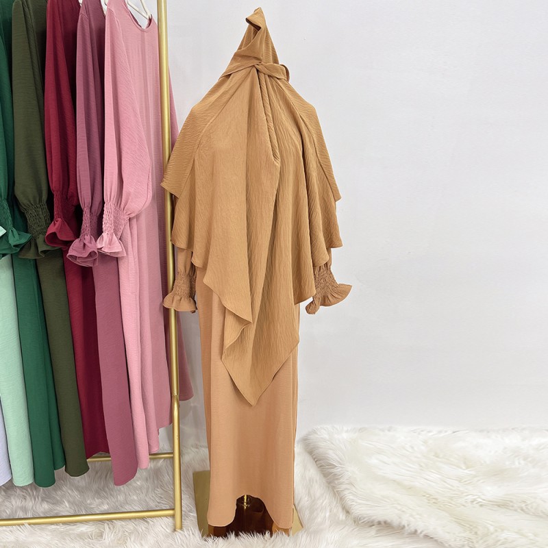 Muslim Dress Set Supplier - 2pcs Crepe