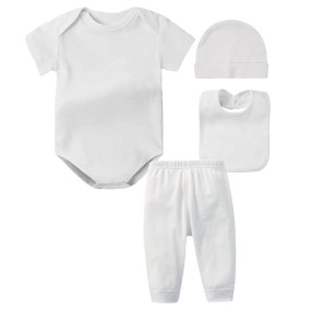 Baby Clothing Set Factory - RTS 4pcs Cotton Newborn Set