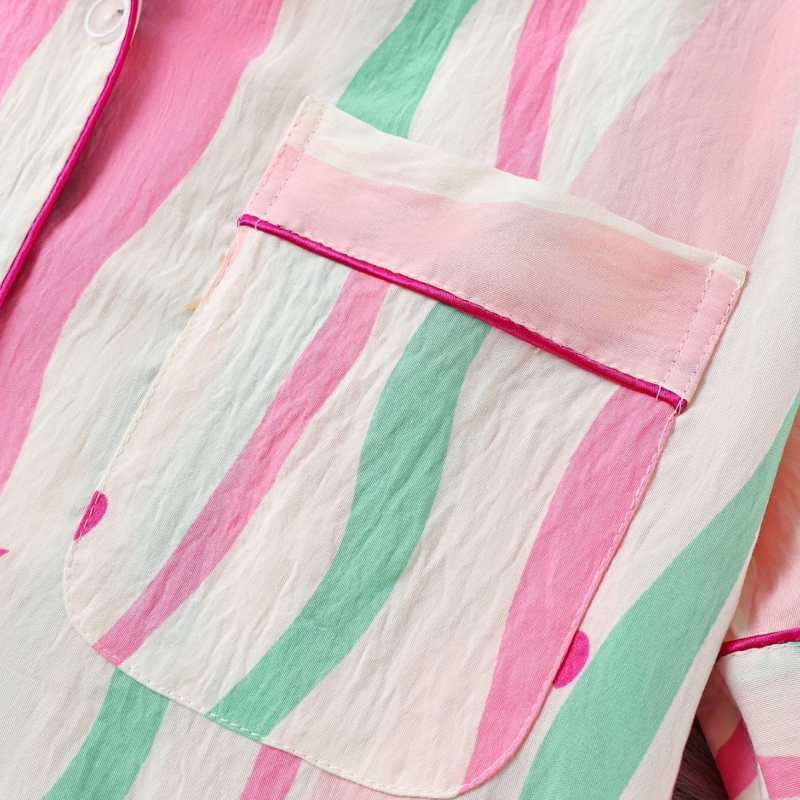 Pajama Sets Factory - Boutique Silk Cotton Summer Lady