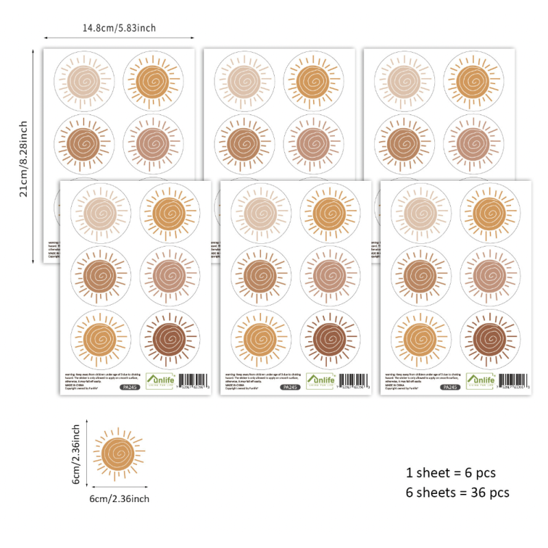 Wall Decal Manufacturer - Boho Sun Print