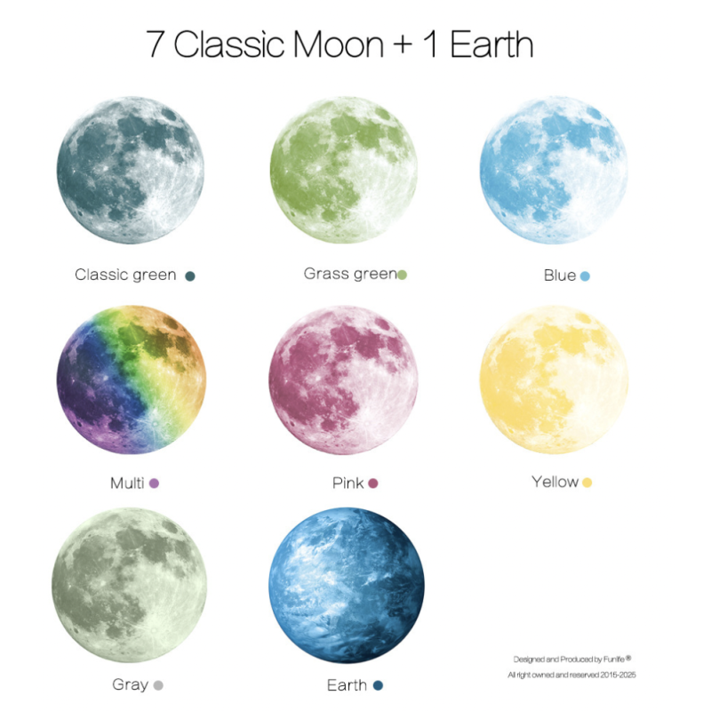 Luminous Sticker Manufacturer - Glow Dark Moon