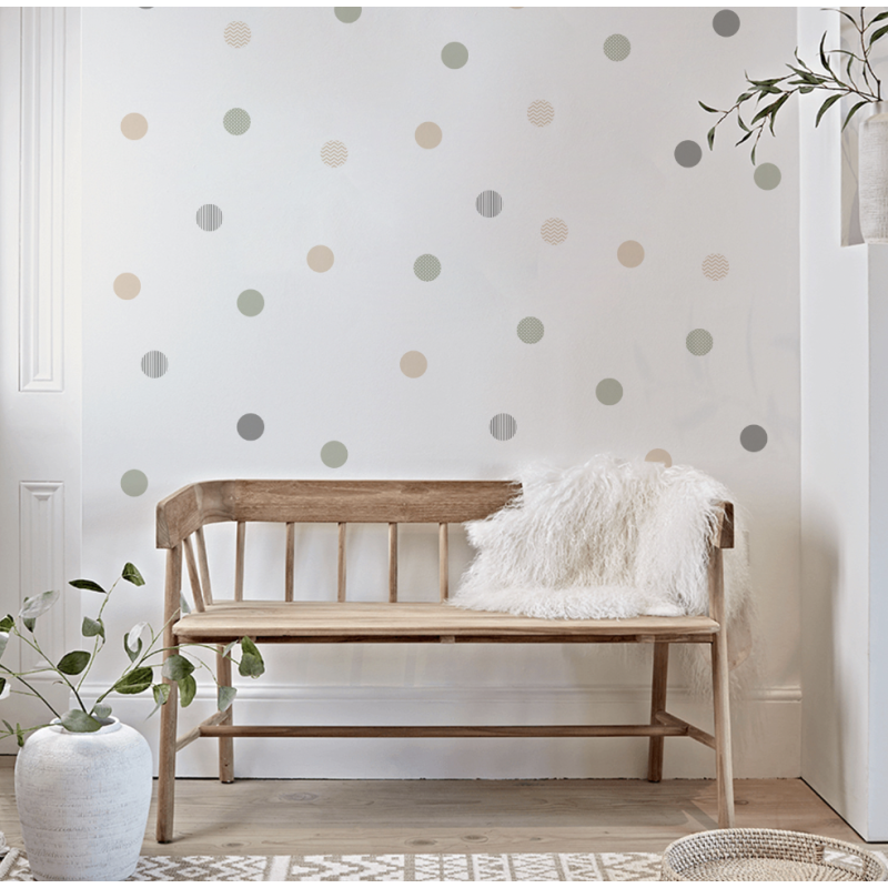 Wall Sticker Factory - Polka Dot Green