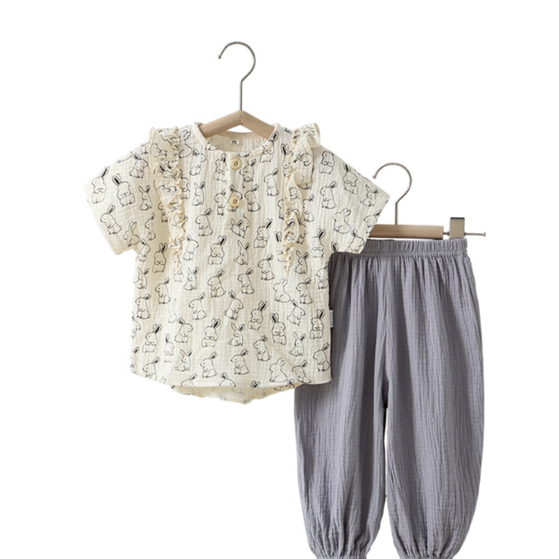 Summer Set Factory - 2pcs Ruffle Shirt