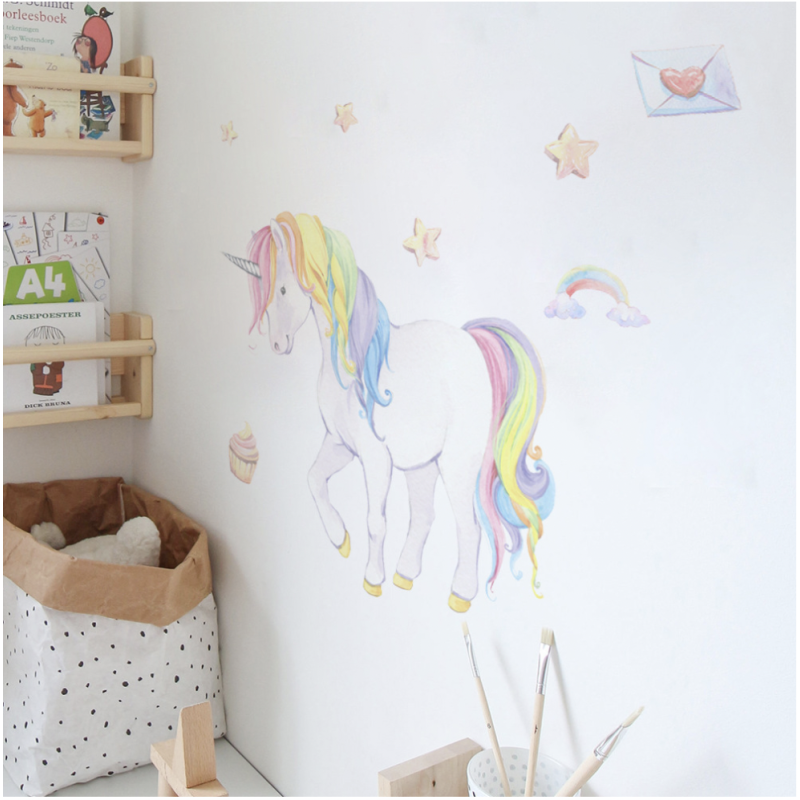Children Decal Supplier - Unicorn Cloud Castle