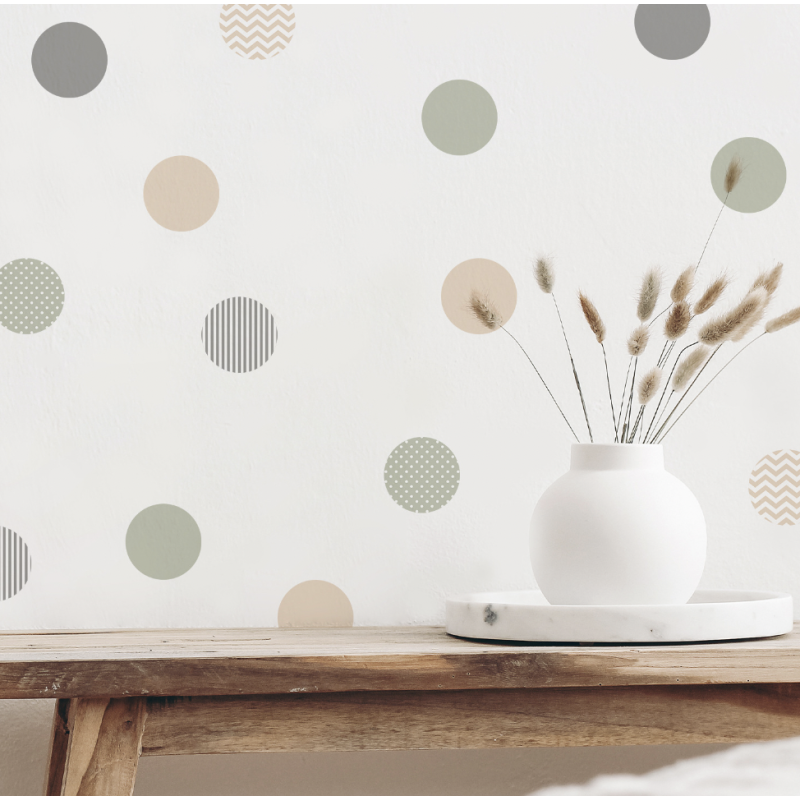 Wall Sticker Factory - Polka Dot Green