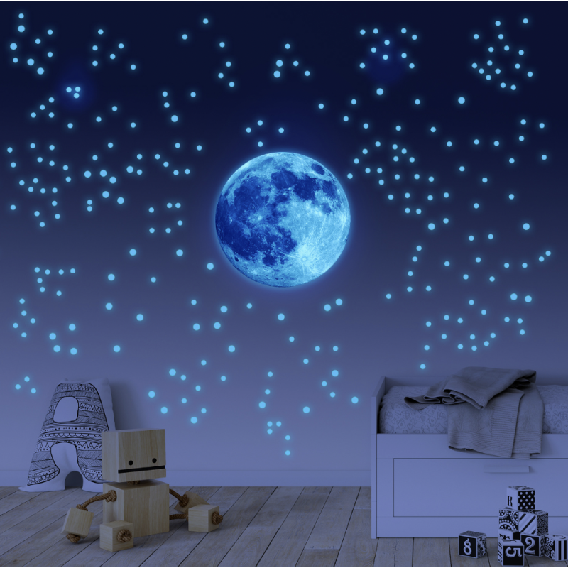 Luminous Sticker Manufacturer - Glow Dark Moon
