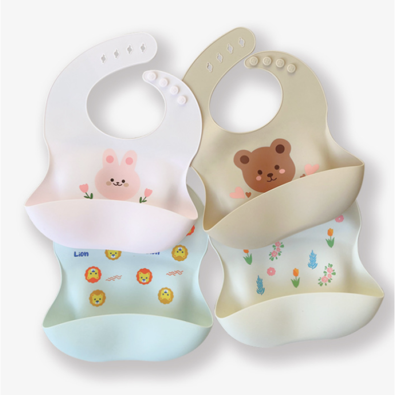 Silicone Bib Factory - Bear Pattern Waterproof