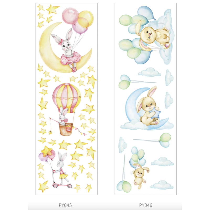 Wall Sticker Factory - Cartoon Elephant Balloon