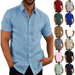 Linen Shirt Supplier - Summer Short Sleeve
