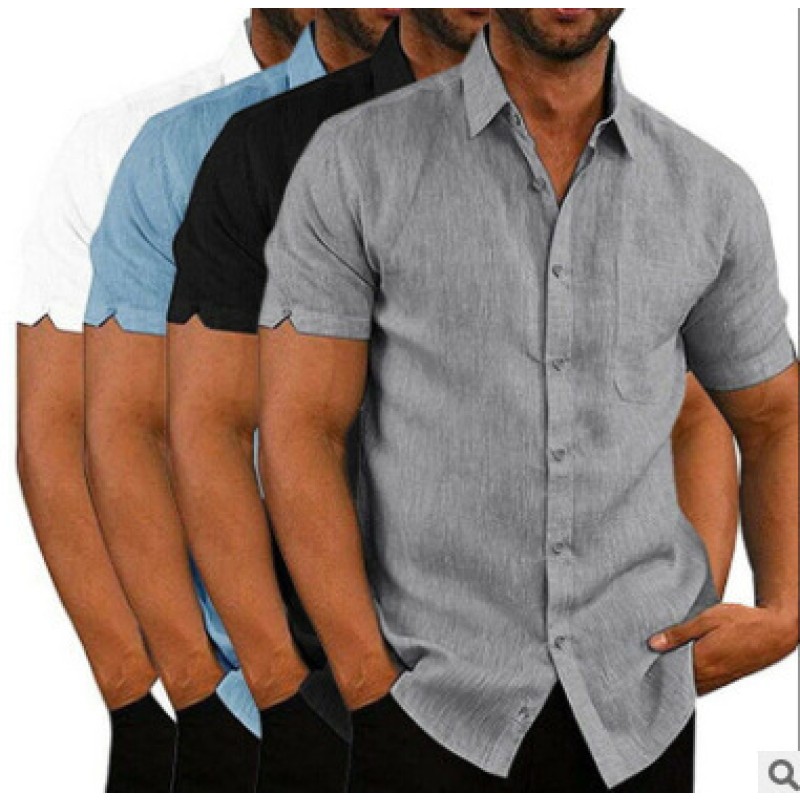 Linen Shirt Supplier - Summer Short Sleeve