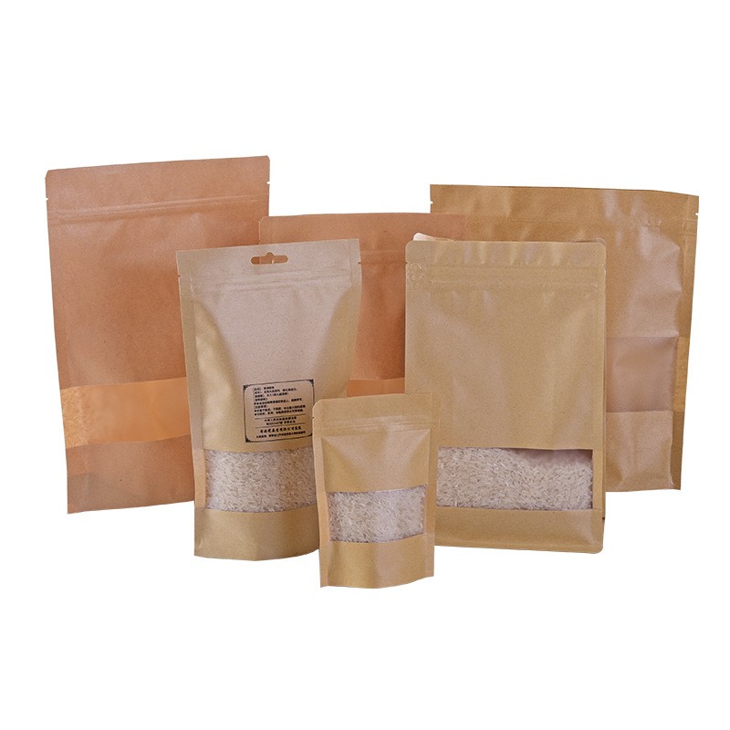 Packaging Bag Supplier - Kraft Transparent Window